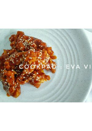 Foto resep Spicy Chicken caramel / chicken fire