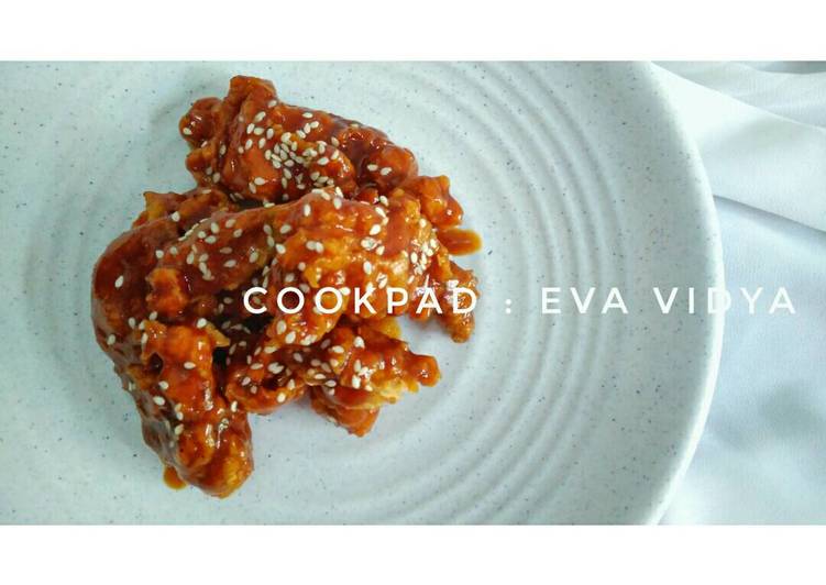 Cara Gampang Menyiapkan Spicy Chicken caramel / chicken fire yang Lezat Sekali