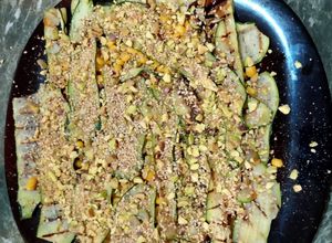 Foto di Soutè di zucchine al mais e pistacchi