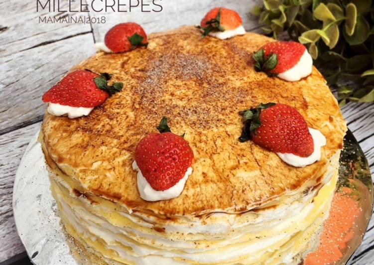 Langkah Mudah untuk Menyiapkan Tiramisu Crepes Cake yang Enak