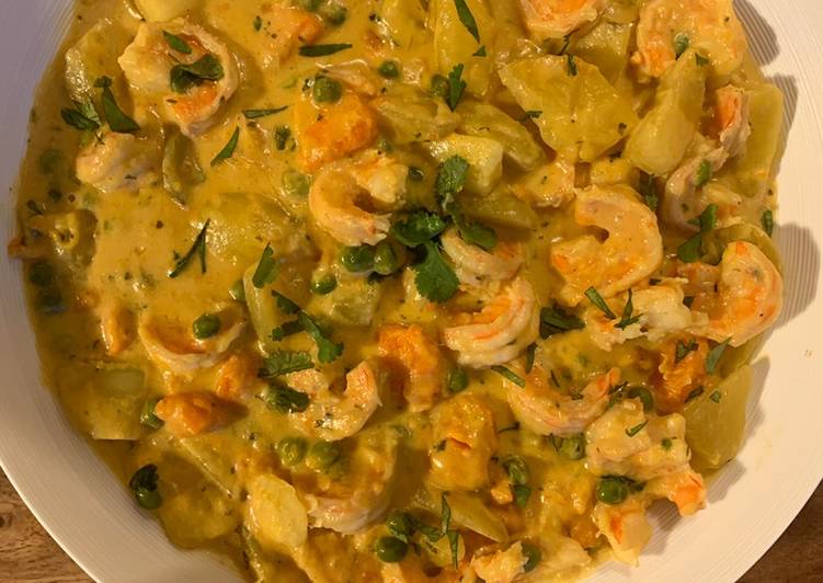 Curry de crevettes au lait de coco 🇹đź‡