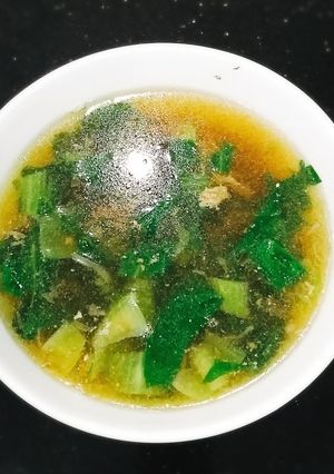 Hình của món Canh cải nấu tôm.