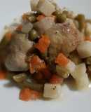Pollo con macedonia