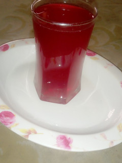 A picture of Beetroot juice.