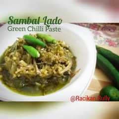 Sambal Ijo (Lado) ala RM Padang/ Green Chilli Paste রেসিপির প্রধান ছবি