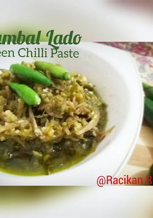 Foto resep Sambal Ijo (Lado) ala RM Padang/ Green Chilli Paste