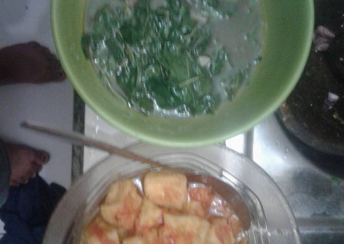 Masakan tahu sambal seadanya