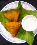 Colocasia leaves (Patra)Samosa