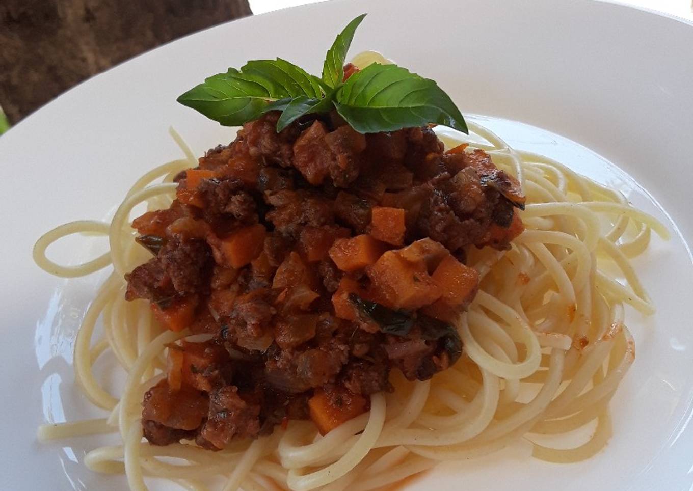 Spaghetti a la boloñesa