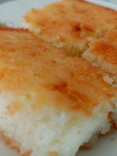 صورة لوصفة بسبوسة سريعة بدون بيض 😋