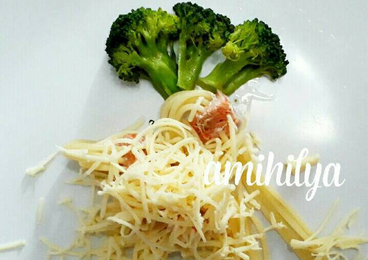 Resep Spaghetti Tusuk Salmon Lezat