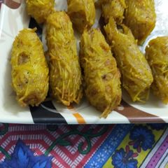 A picture of Noodles potato kabab.