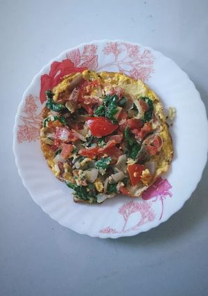 ভেজিটেবল অমলেট (vegetable omlette recipe in Bengali ( রেসিপির প্রধান ছবি