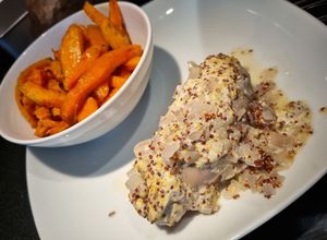 Une photo de Andouillettes de canard moutarde à l'ancienne