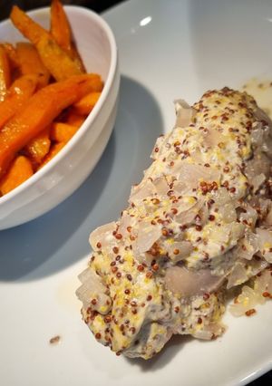 Une photo de Andouillettes de canard moutarde à l'ancienne