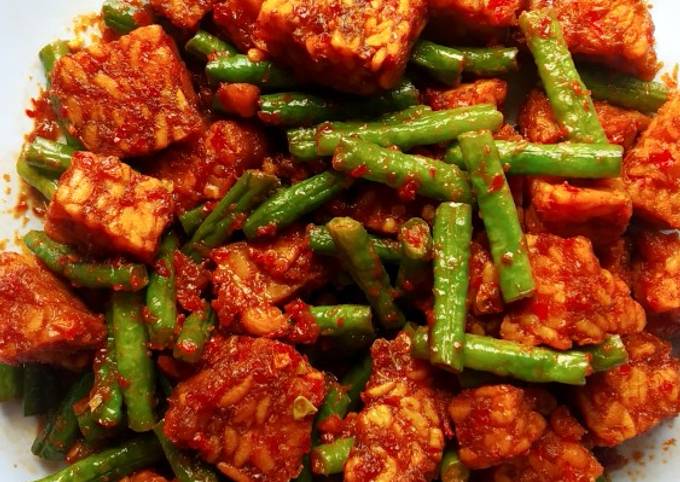 Resep Sambal Kecap + Tempe Kacang Panjang oleh Resep Sambal Kecap + Tempe Kacang Panjang oleh