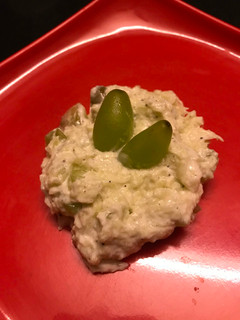 A picture of Chilled Cucumber, Grapes and Dahi Salad.