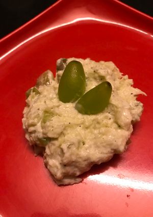 A picture of Chilled Cucumber, Grapes and Dahi Salad.