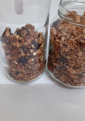 Una foto de Granola de arándanos, coco y frutos secos