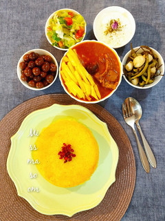 عکسی از دستور خورشت قیمه با آلو