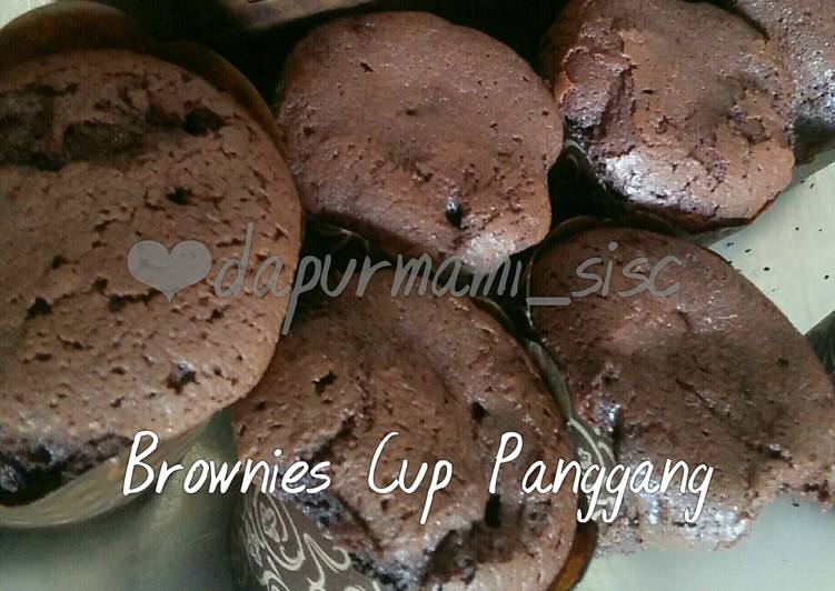 Brownies Cup Panggang (resep sederhana)