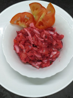 A picture of Egg Beetroot Salad.