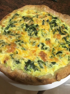 Una foto de Quiche de espinacas sin gluten