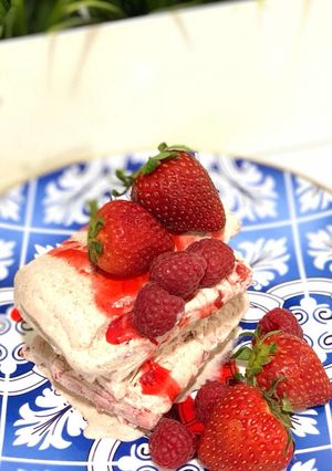 صورة لوصفة ايس كريم رول 🍓🍪