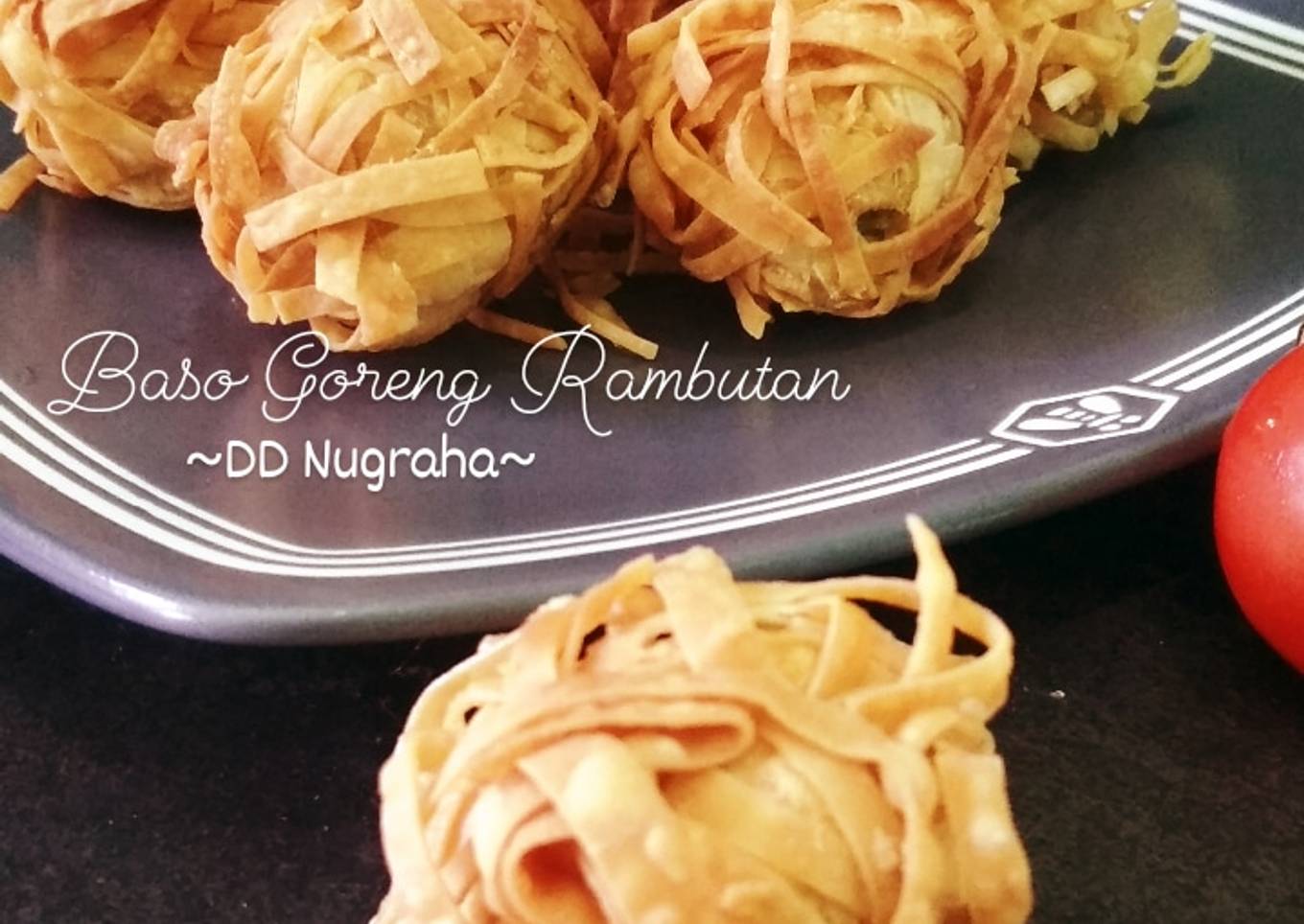 Bagaimana Membuat Bola Rambutan/Baso Goreng Rambutan yang Lezat Sekali