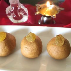 Besan Ladoo A picture of Besan Ladoo.