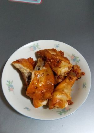 A picture of Baked peppered Chicken.