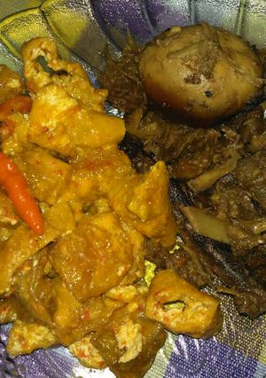 Foto resep Gudeg ceker, telor & kepala (slow cooker)