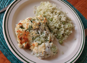 Una foto de Chayote rallado gratinado