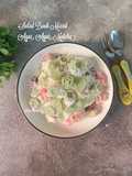 Salad buah mixed agar agar matcha