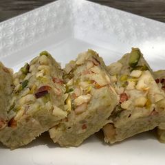 A picture of Lauki burfi.