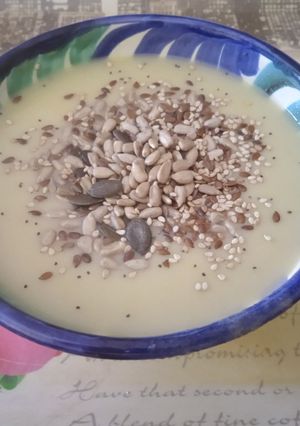 Una foto de Vichyssoise de manzana