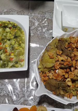 صورة لوصفة برغل باللحم والحمص (برغل بالدفين) 🇱🇧