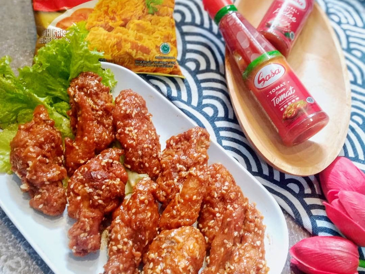 Langkah Mudah untuk Menyiapkan Korean Spicy Chicken Wings, Lezat Sekali