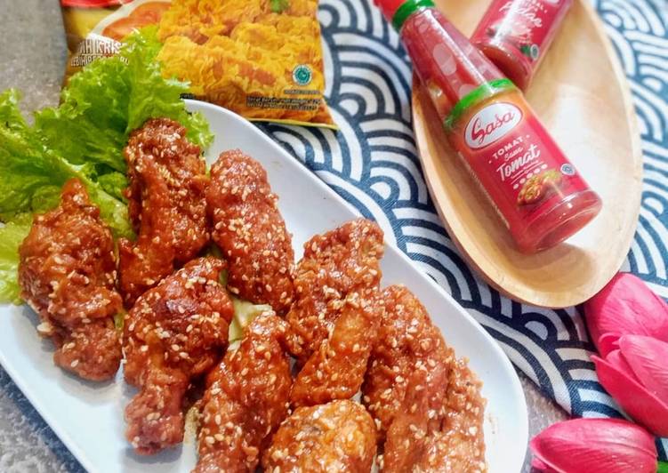 Korean Spicy Chicken Wings