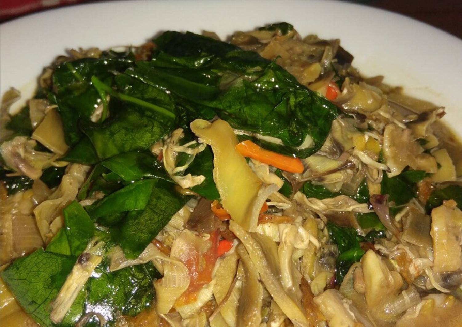 Resep Cah Jantung Daun Mlinjo saus tiram oleh Atun Mey Resep Cah Jantung Daun Mlinjo saus tiram oleh Atun Mey