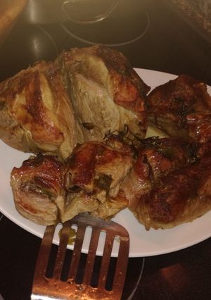 Foto principal de Pata de jamón asado con salsa estilo galicia