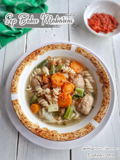 Foto resep Sop Bakso Makaroni