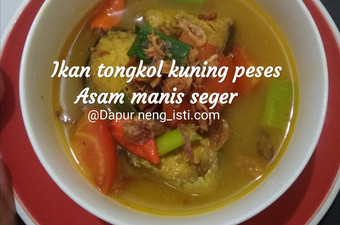 Bagaimana Membuat Ikan tongkol kuning pedes asam manis seger, Bisa Manjain Lidah