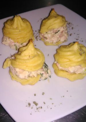 Una foto de Repollas Rellenas de paté de mariscos