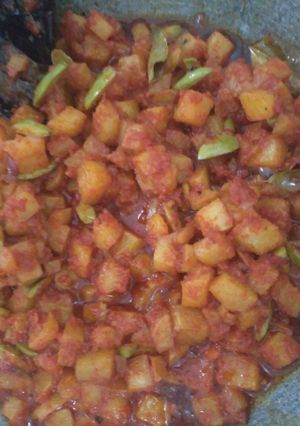 Foto resep Sambel goreng kentang+pete