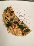 Tortilla de kale y pollo