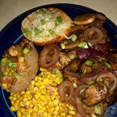 Fathers Day Steakhouse dinner 🍴 🥩 🥔 🧀 🌽 🍄 A picture of Fathers Day Steakhouse dinner 🍴 🥩 🥔 🧀 🌽 🍄.