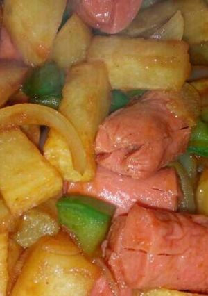 Foto resep Tumis sosis kentang paprika