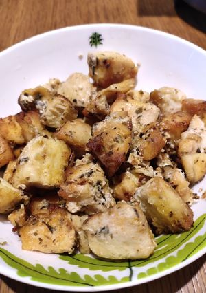 A picture of Oven Cooked Chicken Breast Cubes.