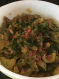 Estofado de vainitas y calabacín